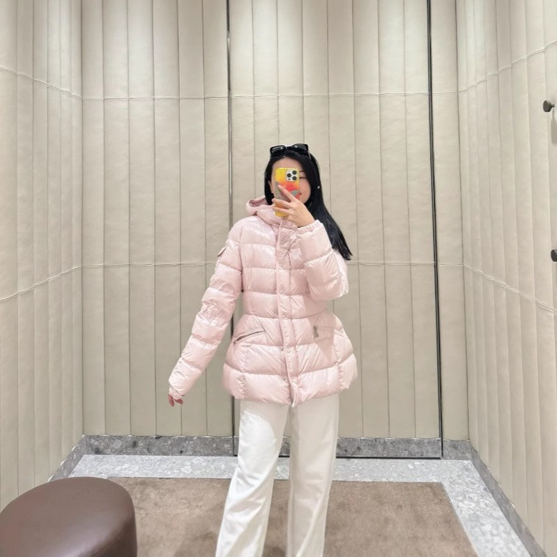 High Version Mengjia New Barante Waist Women's Down Jacket Autumn and Winter Down Jacket Sweet Warm Down