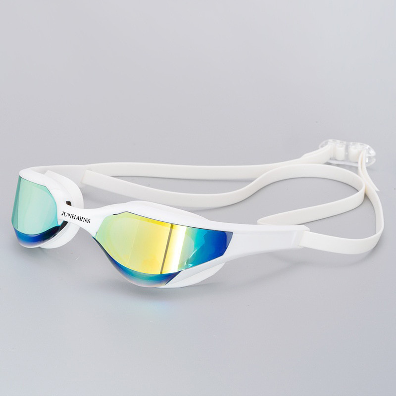 Gafas de Natación Profesionales de Gran Angular para Carreras, PC y Silicona, Antivaho image 7