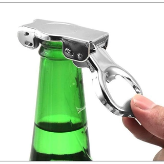 调酒师苏打水开瓶器不锈钢密封保存器啤酒起子多功能折叠开罐器