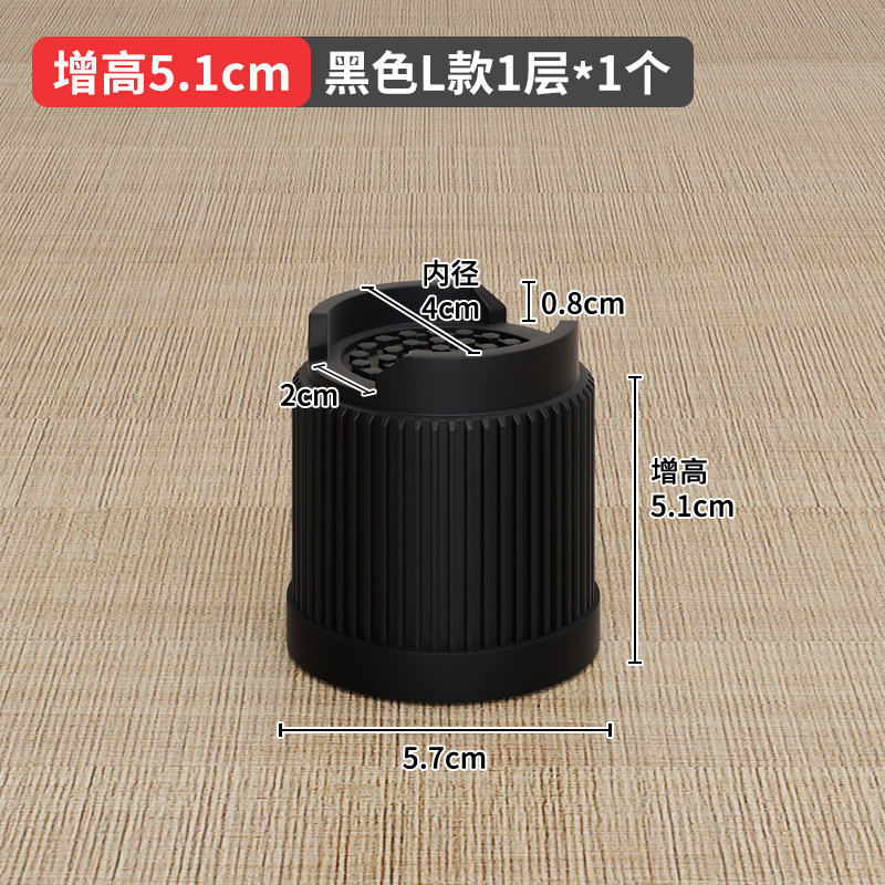 国境を越えたアマゾンの黒色家具ベッドが高くなった足マット2 358インチテーブルソファーキャビネットtpu滑り止めオーバーレイ