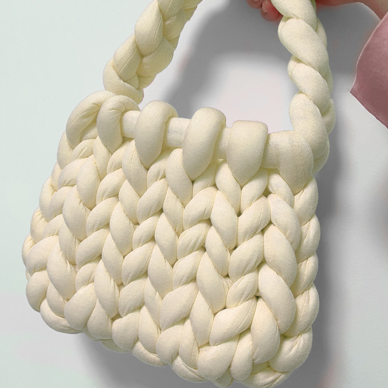 Accesorios de relleno de algodón islandés hilo diy bolsas de mano tejidas alfombras de alfombra de hilo de lana super gruesa ganchillo