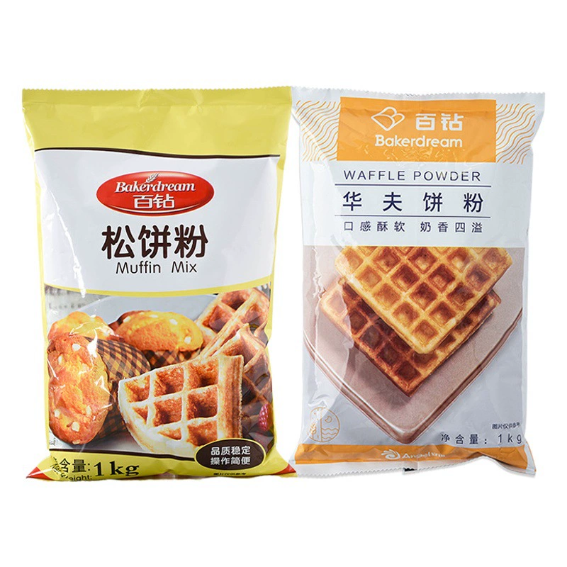 Anqi baizuan порошок кексов 1000 г домашние вафли для завтрака блинчики DIY Tonggong жареное сырье для выпечки премиксов