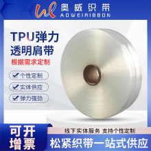 厂家供应多规格TPU弹力磨砂透明肩带吊带耐用隐形弹力透明肩带