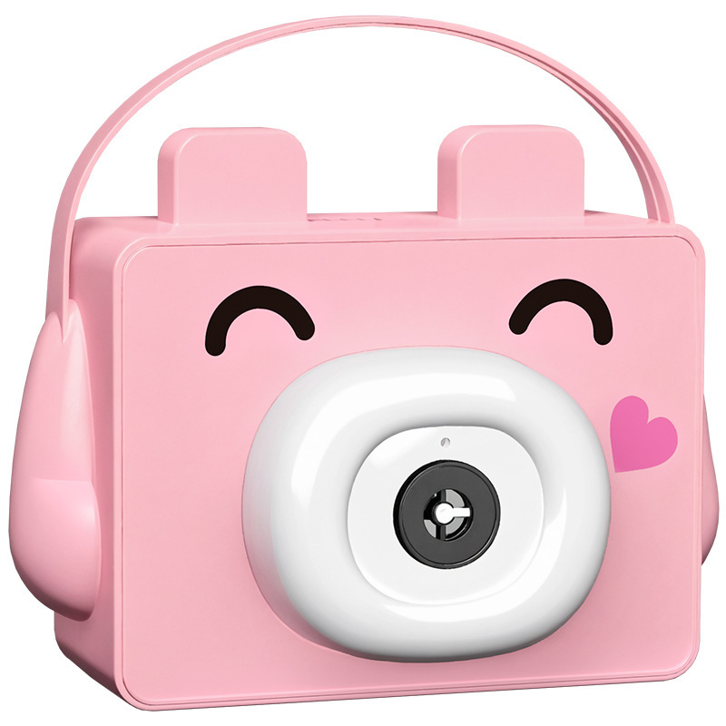 Nuevo chatarra de sonido en línea con dibujos animados cámara de burbuja automática de pulverización de burbujas de luz de mano sin fugas cámara de burbuja de niña