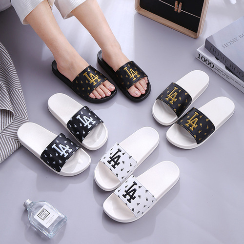 Home Slippers Indoor Non-slip Cool Towel Slippers Summer Outdoor Wear Casual Durable Slippers Couple Fashion Trendy Women's One-piece Slippers