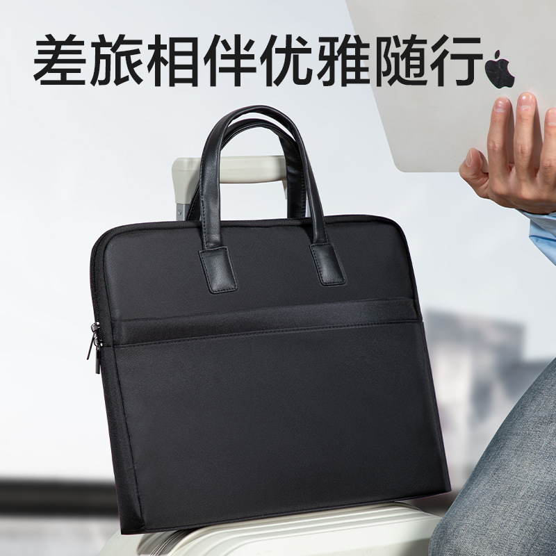 DEKI63751ES maletín bolso de negocios de mano bolsa de lienzo profesional bolsa de oficina se puede imprimir logo