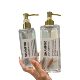 250ml plastic PET transparent body baby bottle 500ml large capacity shampoo press bottle shower gel square bottle