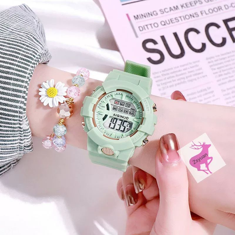 Moda al por mayor tendencia deportiva juvenil estudiantes reloj despertador impermeable noche reloj electrónico comercio exterior en vivo un agente image 11