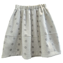 超好看韩系2025冬裙小碎花毛呢半身裙女立体蓬蓬花苞裙A字短裙