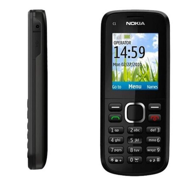 Meku C2-01WCDMA3G телефон: Bluetooth, поддержка карт памяти, кнопки, корпус черный/золотой