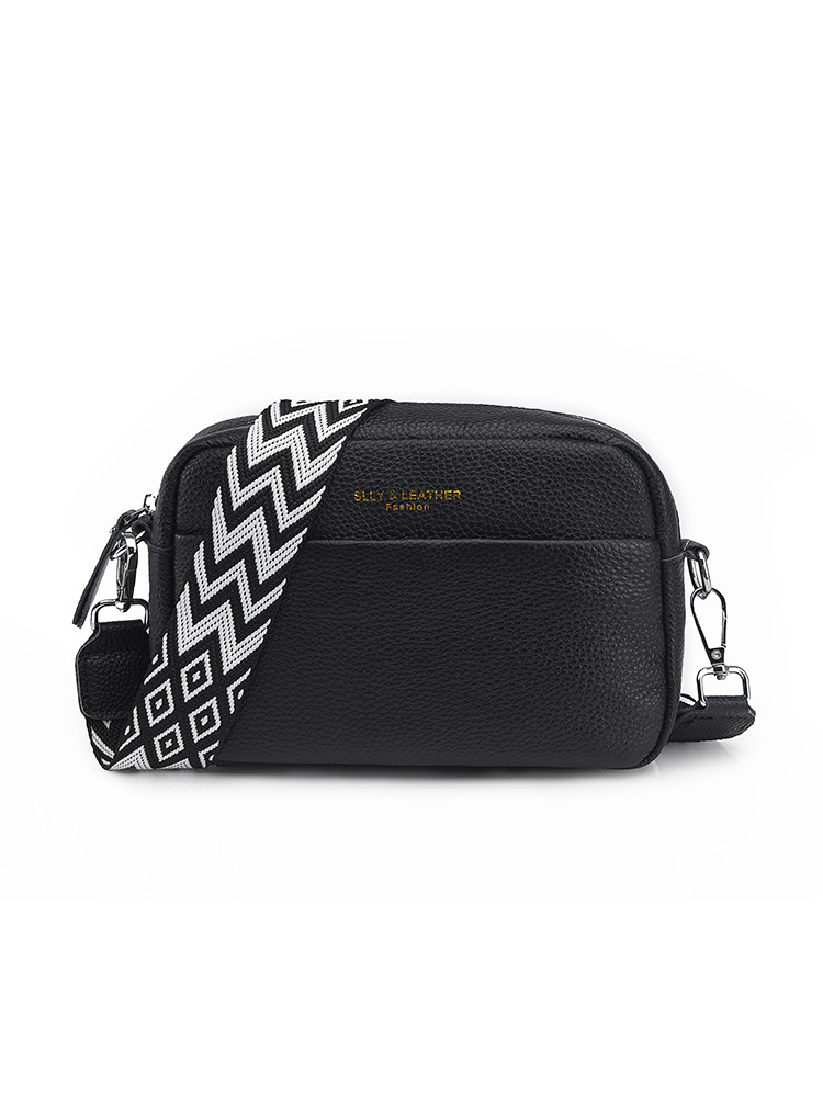 Bolsos de cuero para mujer Bolsos de mensajero de un solo hombro transfronterizos al por mayor 2024 nuevo bolso cuadrado de piel de vaca de primera capa simple de viaje de moda