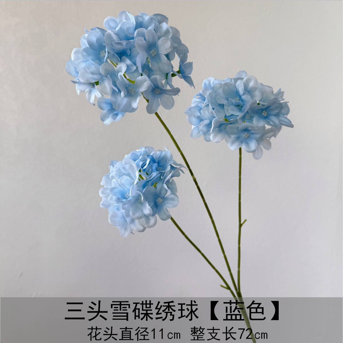 Flor azul cielo flor de bodas flor de seda flor de bodas flor de decoración de flor de vestíbulo flor de techo suave