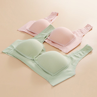 Breastfeeding Underwear Gathering Anti-sagging Front Opening Buckle Pregnant Women's Bra Special Thin Postpartum Nursing Women's Summer