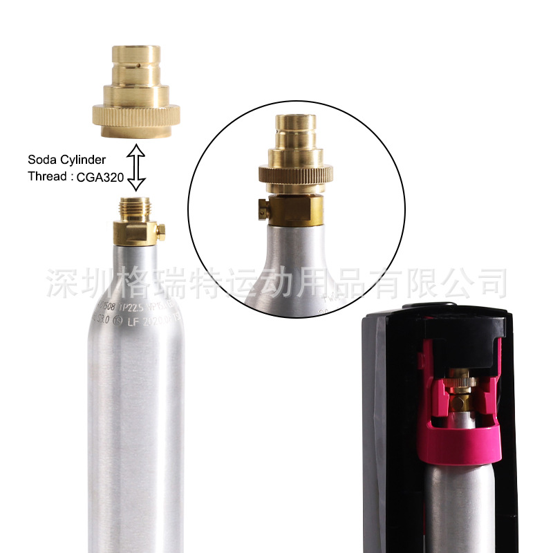 CGA320 미세 톱니 구리 퀵 버클