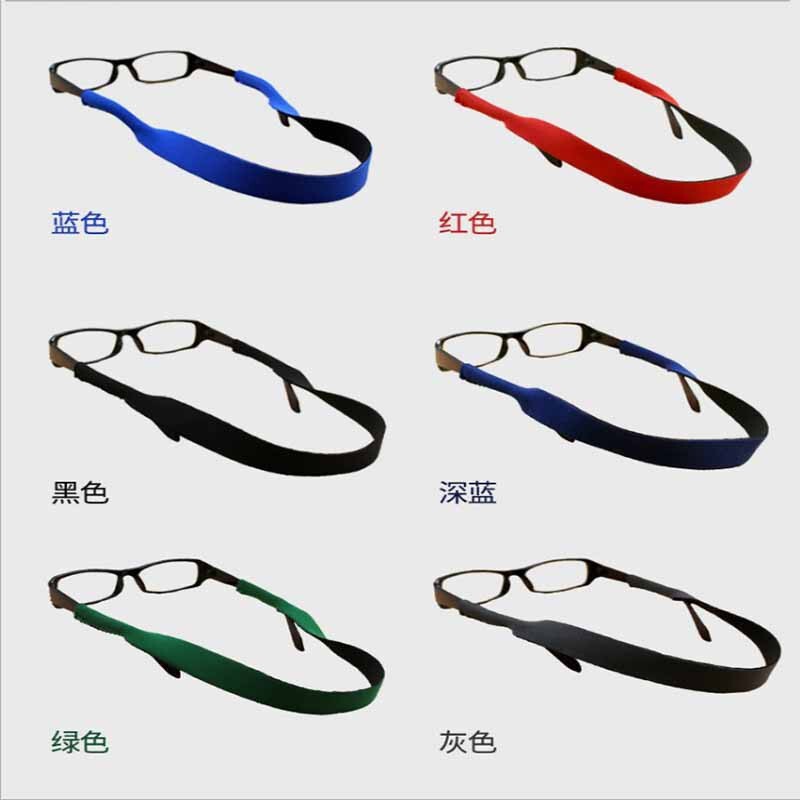 Cross-border Amazon Retro SBR Double-sided Lycra Diving Material Sport Floating Slab Surfing Glasses Rope Glasses Belt