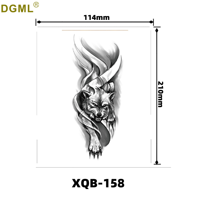 Pegatinas de tatuaje dibujos animados flor brazo pegatinas medio brazo completo oso ciervo divertido transfronterizo color creativo tatuaje pegatinas al por mayor