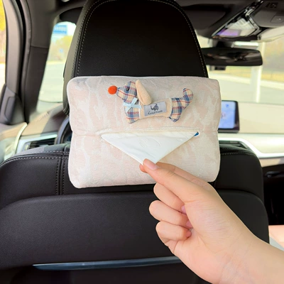 Car tissue box/set, Dachshund Dog Car Tissue Box