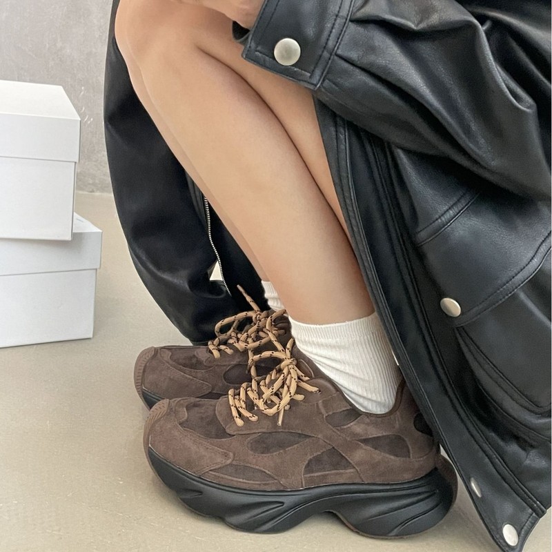 SGIRL TWTW设计感小众厚底老爹鞋女2025秋季百搭欧洲站休闲运动鞋|undefined