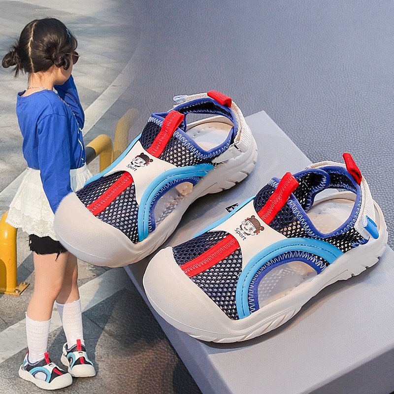 Children's Summer Mesh Breathable Sandals Fashionable Soft Soled Comfortable Sports Shoes For Boys And Girls Outdoor Hiking Shoes_voghion.com