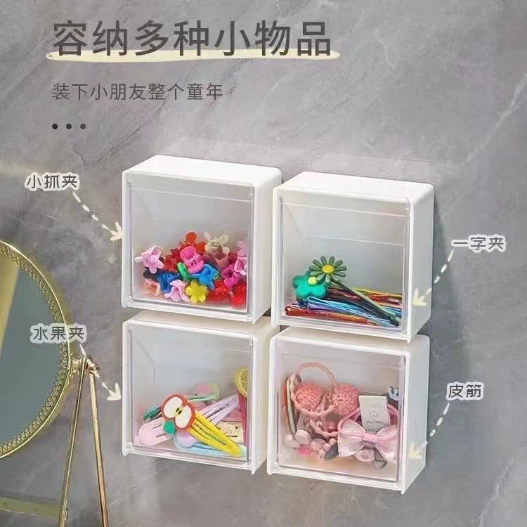 Настенный ящик для хранения Общежитие Ванная комната Средство для снятия макияжа Хлопковая головка Веревка для хранения Ванная комната Средство для снятия макияжа Ватный диск Ящик для ватной палочки Ящик для хранения