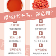 早康鮮枸杞原漿300ml盒裝(50ml*6瓶)產自寧夏中寧枸杞源頭廠家