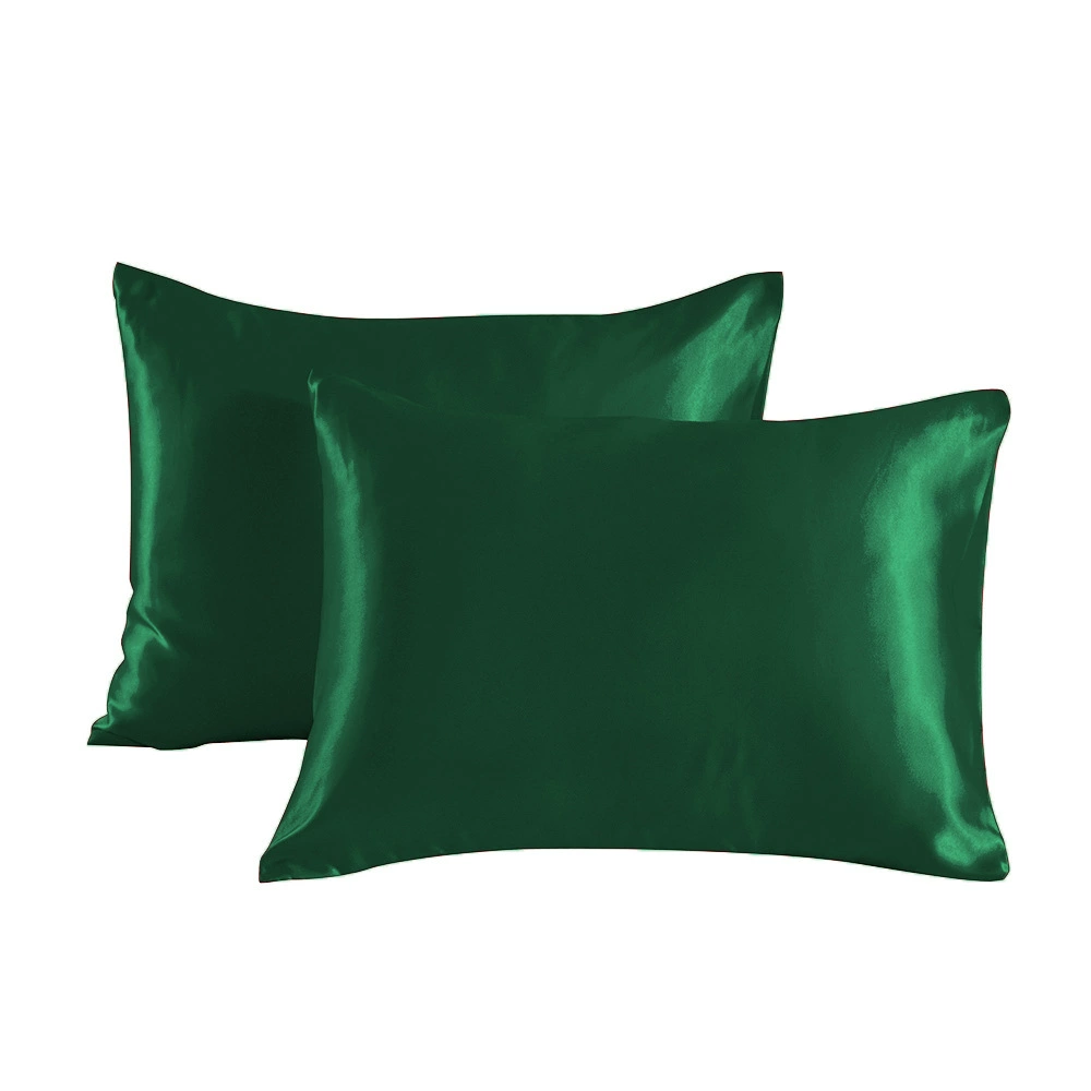 Silk-Feel Double-Sided Pillowcase, Simulated Satin, Multiple Sizes (43×63–51×137 cm), Customizable