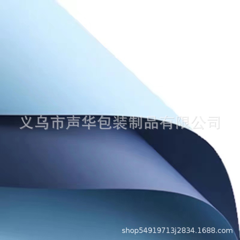 Inauguración de Dajihua Papel de envolver azul Papel dorado Florería Ramo de flores Papel floral Papel Ouya de dos colores de doble cara Impermeable