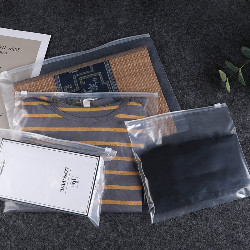 Bolsa con cremallera esmerilada, bolsa ziplock, bolsa de embalaje de plástico, sombrero, zapatos, antifaz, equipaje transfronterizo, bolsa de joyería, bolsa de ropa