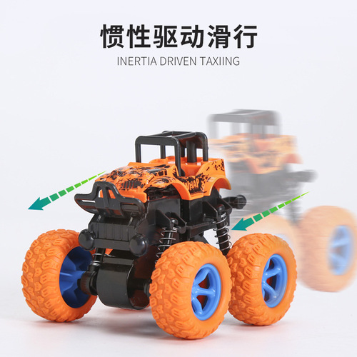 Kids' Inertia 4x4 Off-Road Vehicle, Durable Pull-Back Toy Car, Baby Play Car—Street Stall & Night Market Simulation Model