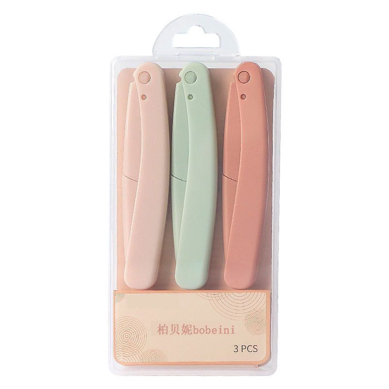 Cuchillo de cejas plegable cuchillo de cejas raspado cuchillo de cejas labios principiantes perezoso dormitorio cejas multifuncional