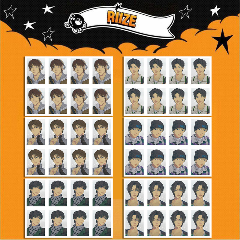 RIIZE Cartoon ID Photo One-inch Photo RISE REALIZ Peripheral Photo Phase I KAKAO
