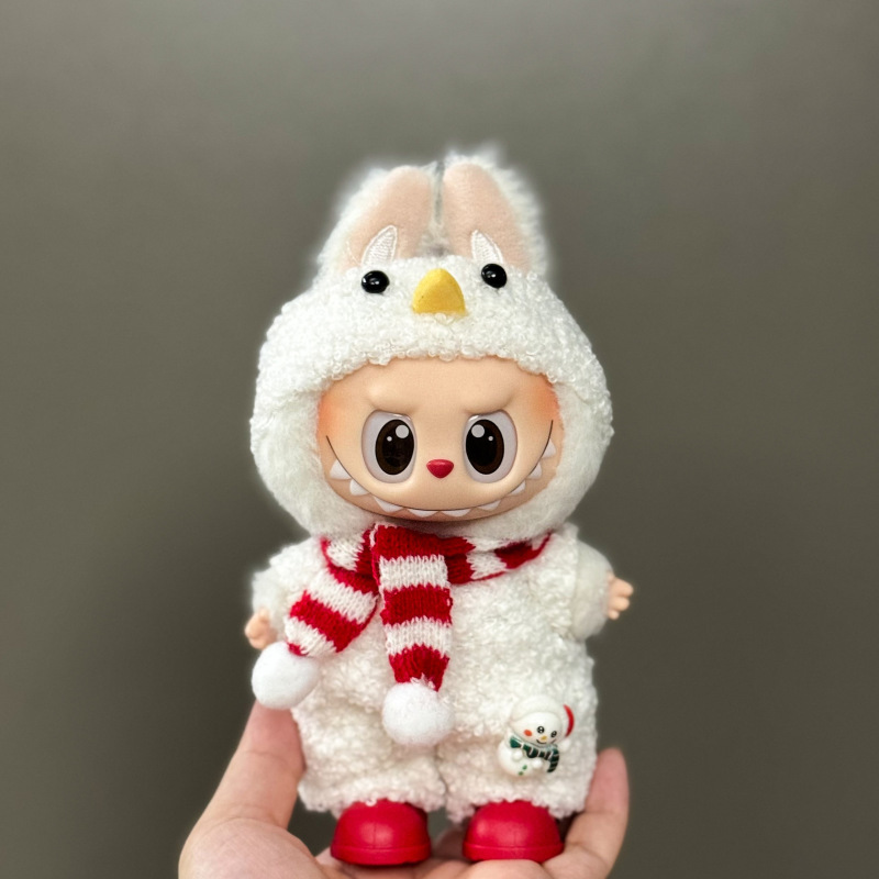 【衣類のみ】ラブブ labubu ベビー服 17cm ペンダント 1代目・2代目 ビニールぬいぐるみ 服セット|undefined