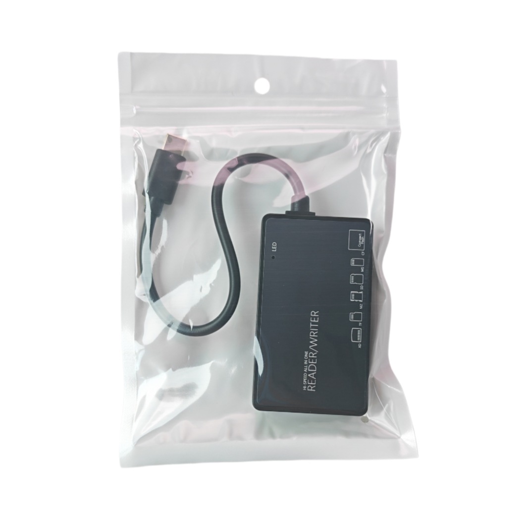Ventas de la fábrica modelo privado lector de tarjetas USB2.0 HDHC teléfono móvil tarjeta de memoria de alta velocidad caja de contraseña seis en uno lector de tarjetas CF