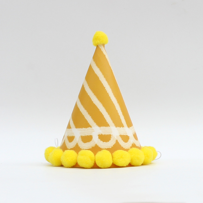 Pequeño sombrero de pelo fresco sombrero de fiesta sombrero de cumpleaños sombrero de actividad infantil sombrero de fiesta sombrero de punta