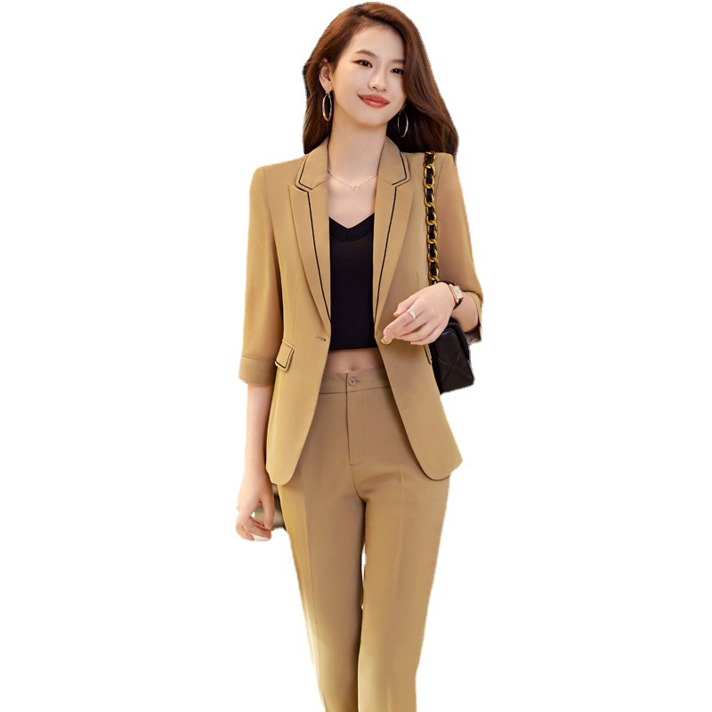 Summer fashionable elegant black professional overall for hotel