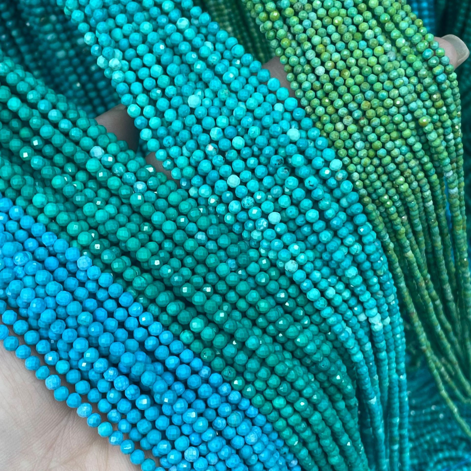 Turquoise round beads