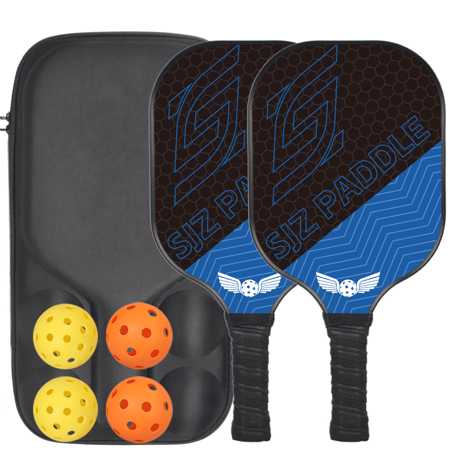 피클볼 픽 볼 랙 탄소 섬유 벌집 코어 경쟁 프로 스포츠 픽 볼 세트