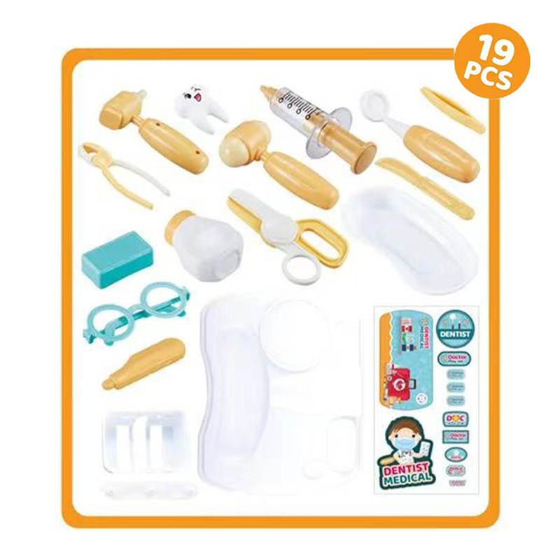 Ventas transfronterizas de niños dentales pequeños médicos y enfermeras juguetes dentistas simulados conjuntos de muebles médicos caseros image 3