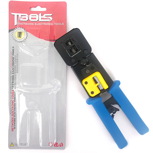 Through-hole network cable pliers Multifunctional perforated crystal head network connection pliers 6P/8P cable crimping pliers RJ45 network cable pliers