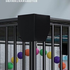 Boldly reinforced large villa bird cage for long-tailed macaque and cockatoo, with breeding box and assembly parts, specifically designed for peacock pheasant.