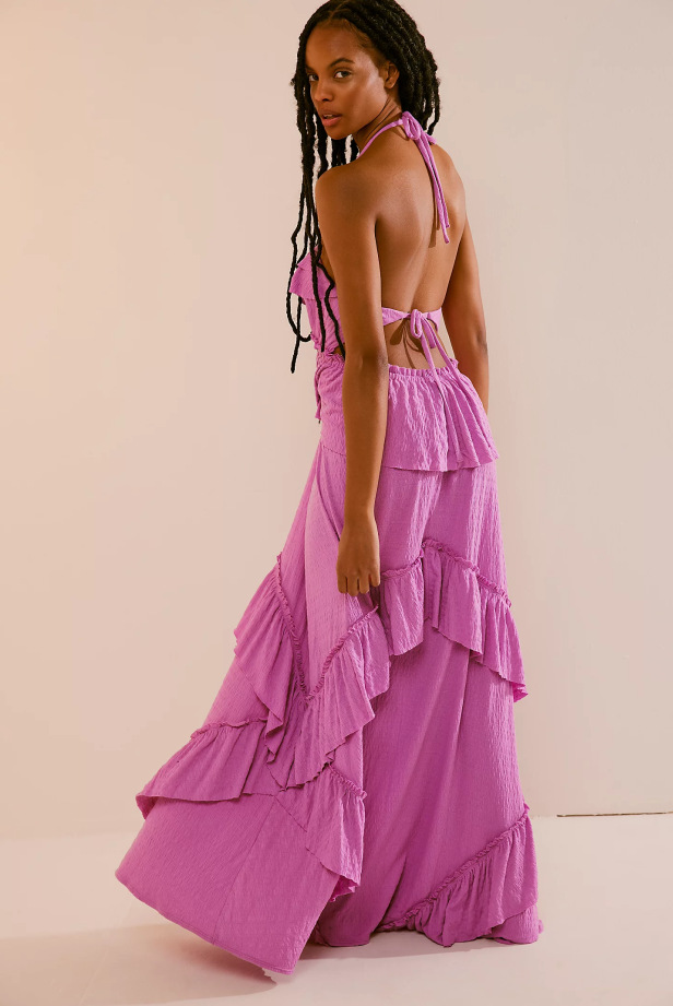 364g Weight Maxi Long Dress Dress Length Type Sleeveless Sleeve Length Swing Dress Dresses Type Polyester Fabric Type Mid Waist Waist Line Holiday, Date Occasion V Neck, Halter Neck Neckline Loose Fit Type Solid Color Pattern Summer Season Women's Gender Vacation, Sexy Style Wholesale Women's Vacation Sexy Solid Color Holiday Date V Neck Halter Neck Sleeveless Swing Dress 23
