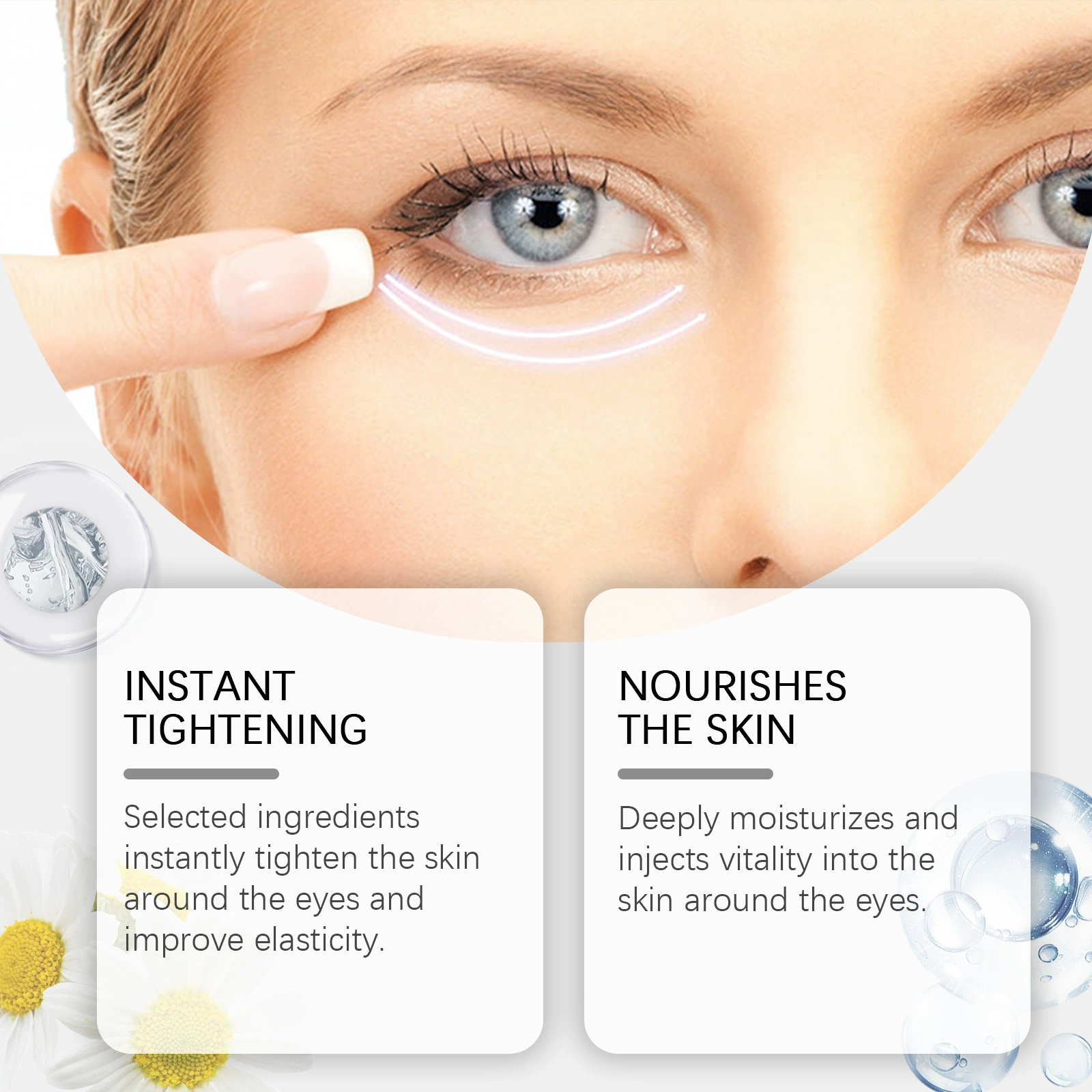 HOYGI Massager, moisturizing smoothing eye cream