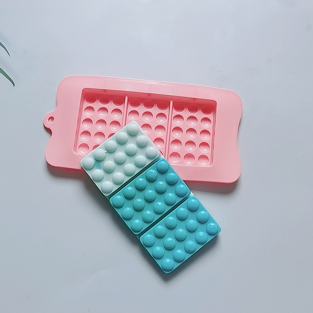 3 chocolate redondo 464 galletas molde de silicona pastel helado pudín molde de postre jabón utensilios