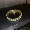 Green rectangular bracelet