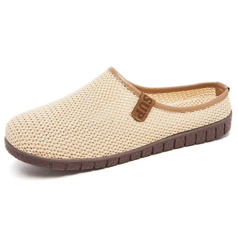 Zapatillas, ropa exterior de mujer, verano, nuevos zapatos de mujer, suela suave, pies no cansados, zapatos de mujer de un pie, zapatos de mujer de medio arrastre transfronterizos, mujeres