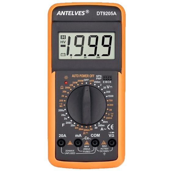 9205A intelligent anti-burn multimeter digital high-precision electrical Special household digital display universal meter automatic shutdown