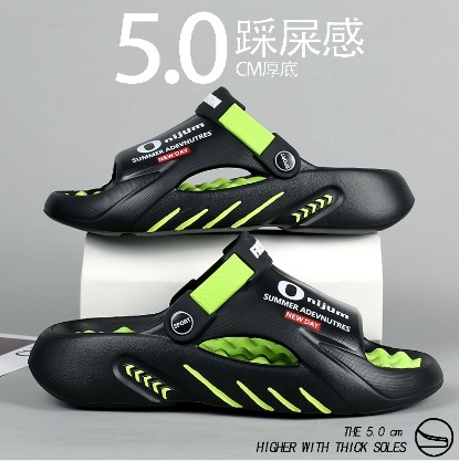 Zapatillas de verano nuevas celebridades de Internet pisando mierda, deportes casuales, chanclas, sandalias y zapatillas de moda para hombres