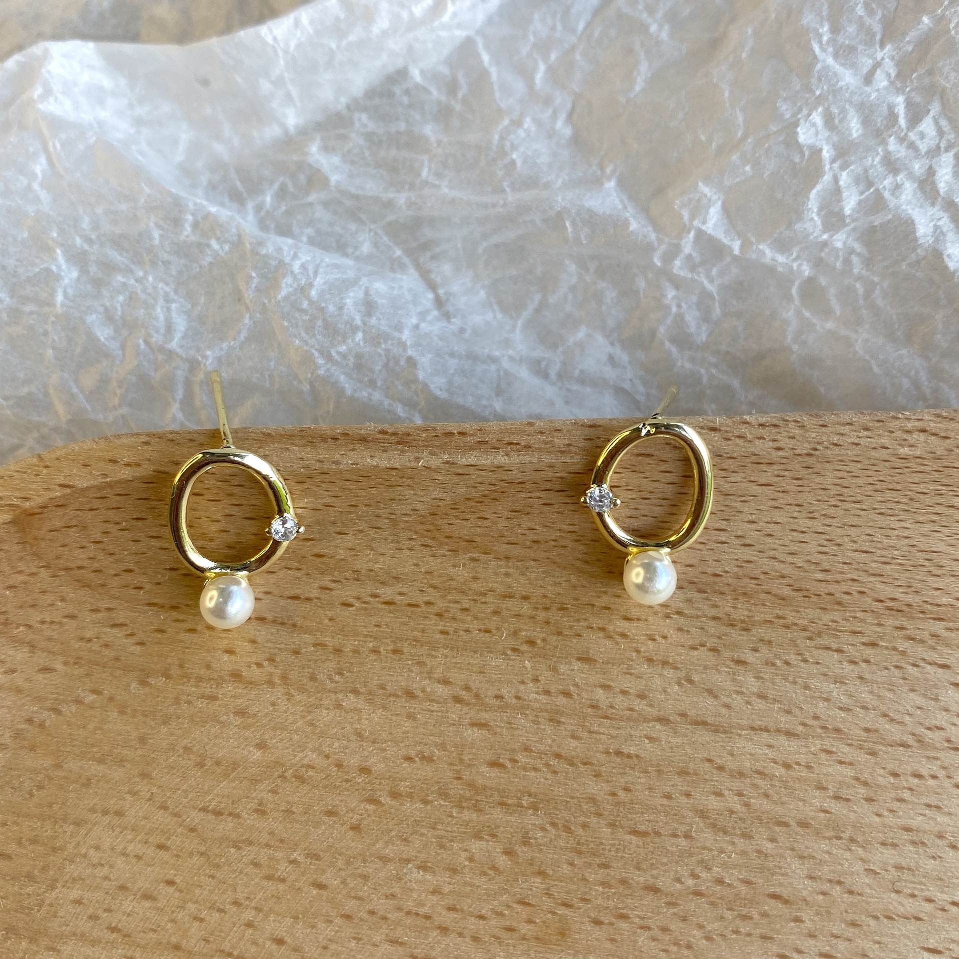 All Seasons Season Women's Gender Plating Design 1 Pair Cute Sweet Geometric Plating Copper Ear Studs