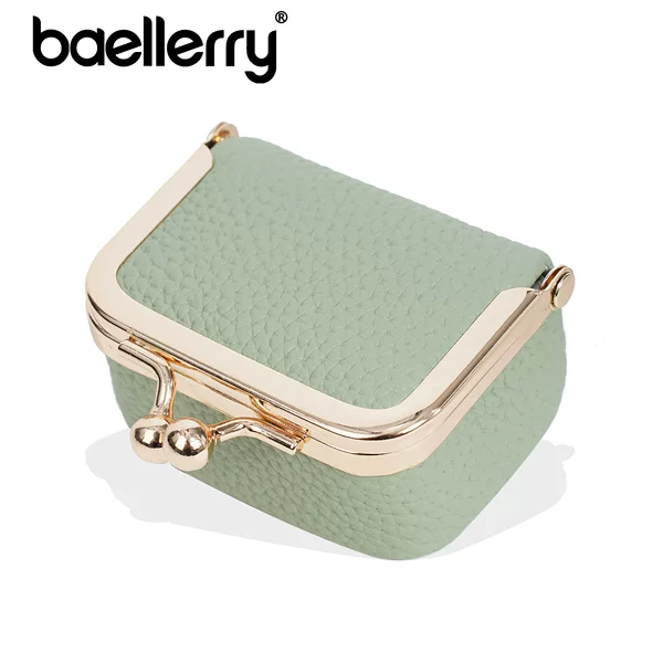 New Genuine Leather Mini Bag Wallet Women's Ring Earrings Jewelry Storage Box Earphones Coin Mouth Gold Bag Coin Purse