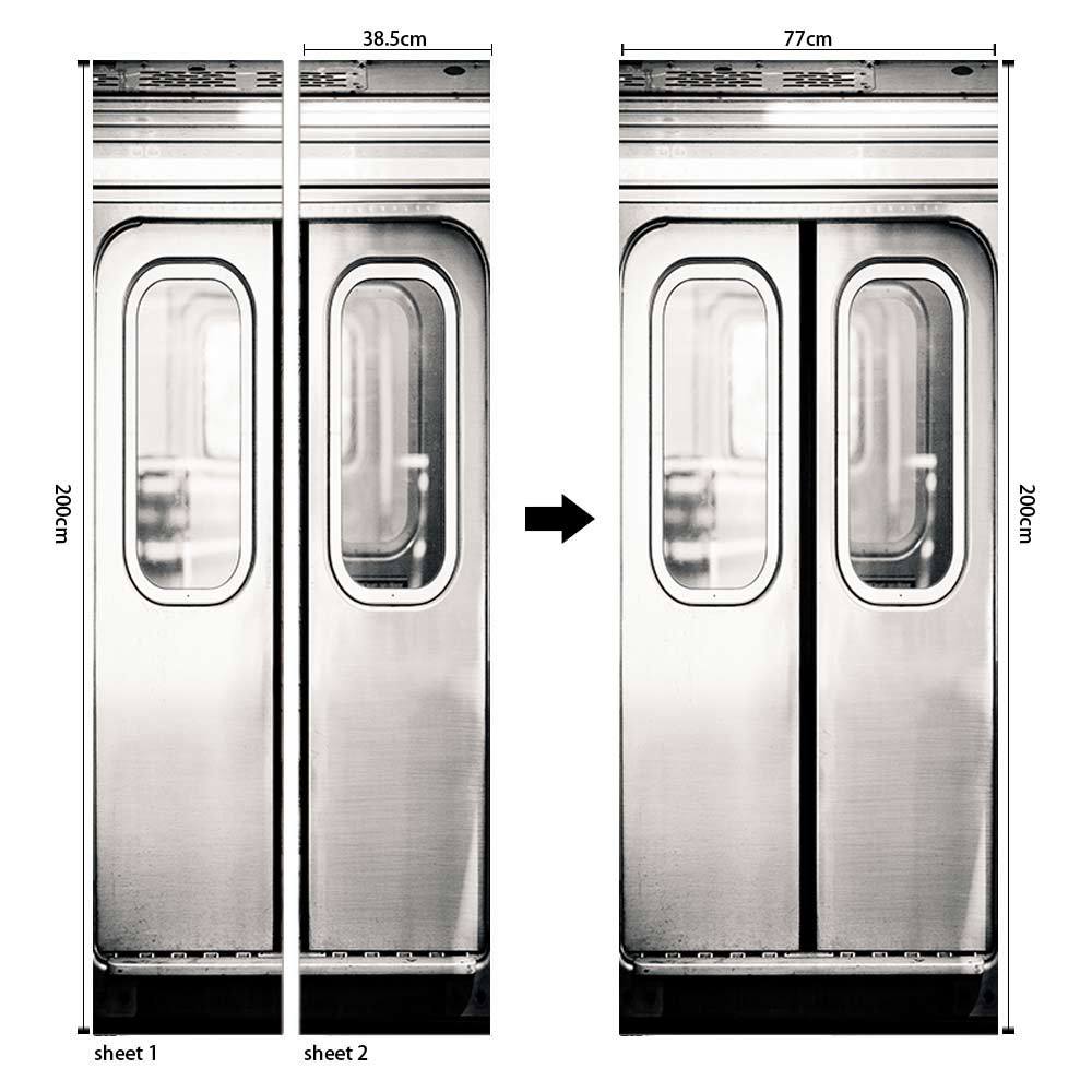 Pegatinas para puertas 3D respetuosas con el medio ambiente, autoadhesivos, fabricantes de origen al por mayor, patrones populares transfronterizos de alta definición, adhesivos para puertas impermeables, a prueba de aceite y antiincrustantes